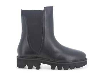 Melluso Stivaletti Chelsea Carrarmato Tomaia Pelle Nera K36030-227399