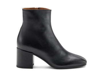 Frau Stivaletto Classico Elegante Tacco Largo Tomaia Pelle Nera 61L1