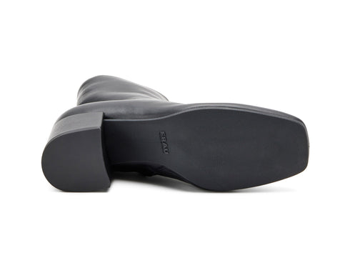 Frau Classic Elegant Ankle Boot Wide Heel Leather Upper