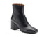 Frau Classic Elegant Ankle Boot Wide Heel Leather Upper