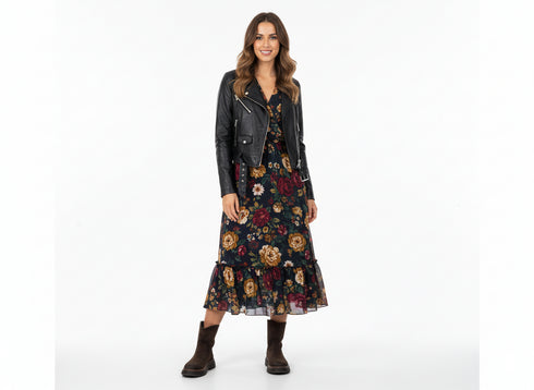 Felmini Stivaletti Biker Invernali Donna in Camoscio Testa di Moro