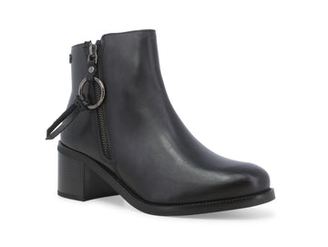 Melluso Women's Classic 2 Zipper Boots Leather Upper