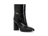 CafèNoir Elegant Boots with Strap and Buckle Leather Upper
