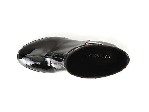 CafèNoir Elegant Boots with Strap and Buckle Leather Upper