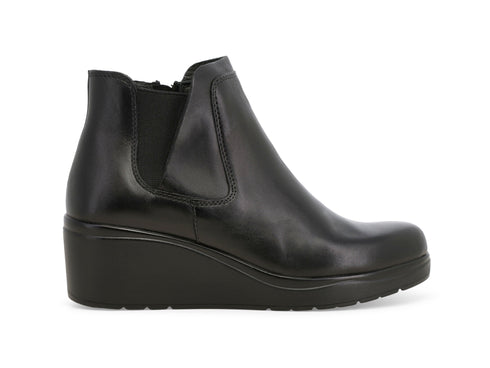 Melluso Stivaletto Invernale Donna in Pelle con Zeppa, Zip ed Elastico K53006Z-251440