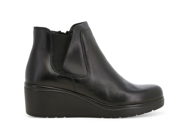 Melluso Stivaletto Invernale Donna in Pelle con Zeppa, Zip ed Elastico K53006Z-251440