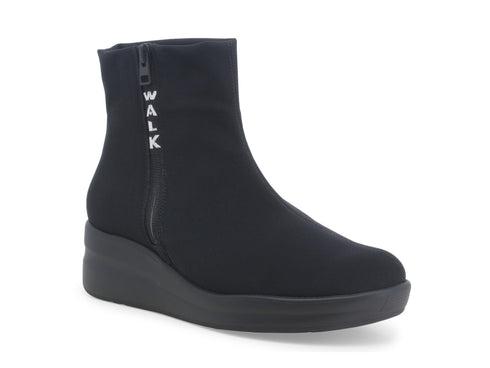 Melluso Comfortable Ankle Boots with Zip Fabric Upper
