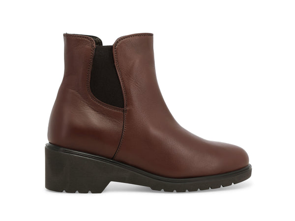 Melluso Stivaletto Comfort con Zip in Pelle Marrone R35600Z-254608
