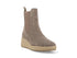 Melluso Stivaletto Comfort Beige in Camoscio con Zeppa e Zip