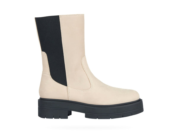 Geox Spherica Winter Boots Zip with Elastic Leather Upper