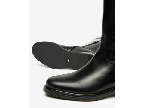 NeroGiardini Women's Two-Tone Leather Boots in Black/Tan