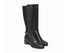 NeroGiardini Black Leather Mid-Heel Tight Boots