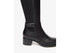 NeroGiardini Black Leather Mid-Heel Tight Boots