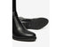 NeroGiardini Black Leather Mid-Heel Tight Boots