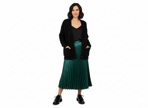 Melluso Stringata Casual Nera in Vernice con Frangia e Tacco