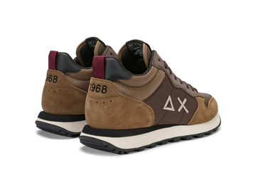 SUN68 Men's Tom 2.0 Mid Sneakers in Brown