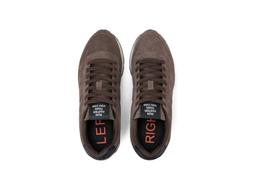 SUN68 Men's Tom Suede Sneakers Chestnut Brown Fall Winter