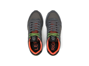 SUN68 Men's Tom Fluo Dark Grey Sneakers