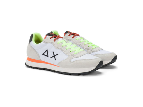 SUN68 Men's Sneakers Tom Fluo White
