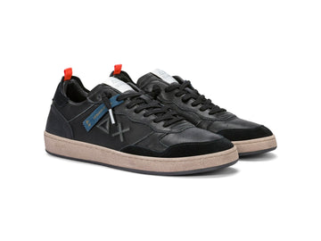 SUN68 Sneakers Uomo Urban Basket Pelle Nero