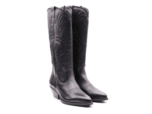 Felmini Western Boots Embroidery Leather Upper