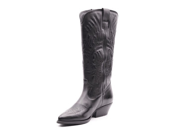 Felmini Western Boots Embroidery Leather Upper