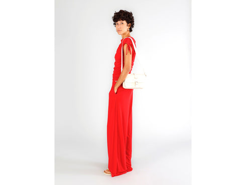 CafèNoir Natural Straw Shoulder Bag with Flap and Buckle