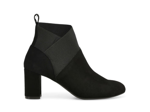Melluso Stivaletto Comfort Nero in Camoscio con Tacco ed Elastico Z433-250581