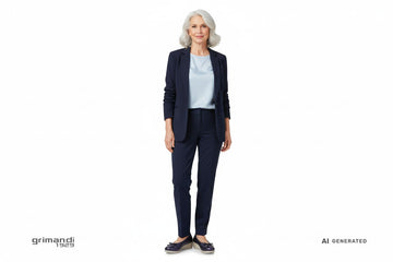 Outfit Navy Valleverde Blu Perlato - AI-Generated Model