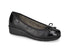 Valleverde Comfortable Ballerina in Soft Black Leather