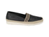 Valleverde Slip-on Donna in Pelle Nera con Profilo in Corda 61103