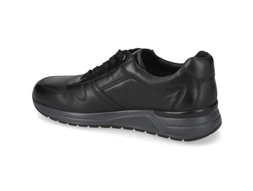 Valleverde Men's Comfortable Shoe in Soft Black Nappa Leather