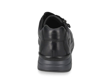 Valleverde Men's Comfortable Shoe in Soft Black Nappa Leather