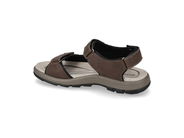 Valleverde Men's Sport Sandals in Dark Brown Technical Material