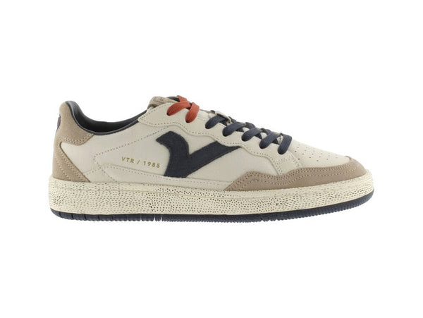 Victoria Smash Sneaker Uomo Rétro in Pelle e Camoscio 806112 Marino