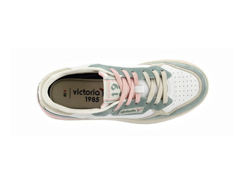 Sneaker Victoria Donna C80 Urban Bianco e Verde Salvia