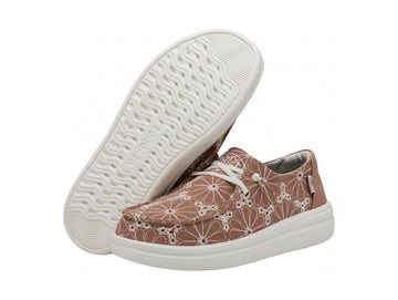 Hey Dude Womens Summer Shoes Wendy Rise Eyelet Ballerina