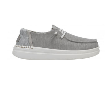 Hey Dude Scarpe Donna Estive Wendy Rise Lunar Rock Grigio Argento