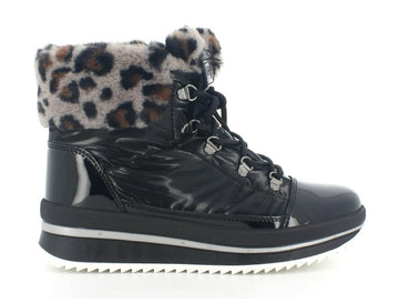 Melluso Donna Stivaletti Doposci Tessuto Impermeabile 019506A-209075 Nero