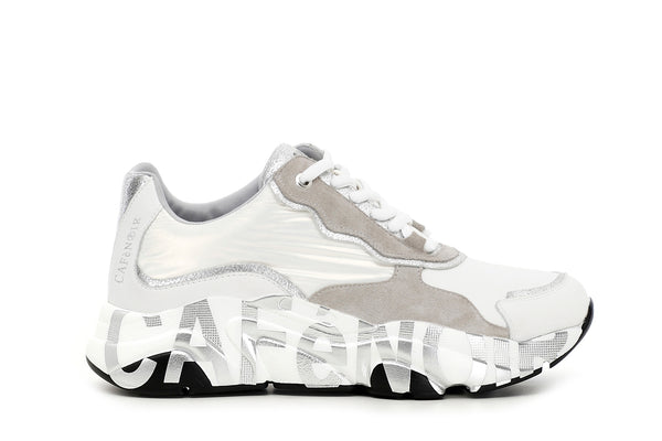 CafèNoir Donna Sneakers in pelle e nylon C1DA1040 Multi bianco