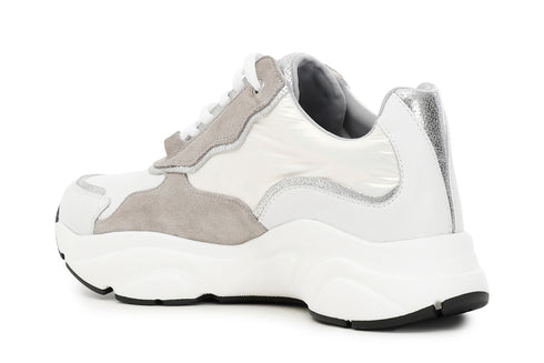 CafèNoir Donna Sneakers in pelle e nylon C1DA1041 Multi bianco