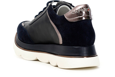 CafèNoir Donna Sneakers in pelle C1DB1830 Blu
