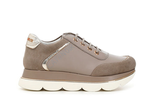CafèNoir Donna Sneakers in pelle C1DB1830 Taupe