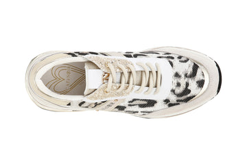 CafèNoir Donna Sneakers con dettagli leopardati C1DB9030L008 Multi beige