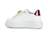 CafèNoir Donna Sneakers in pelle con accessorio gioiello C1DE1005W079 Bianco fuxia