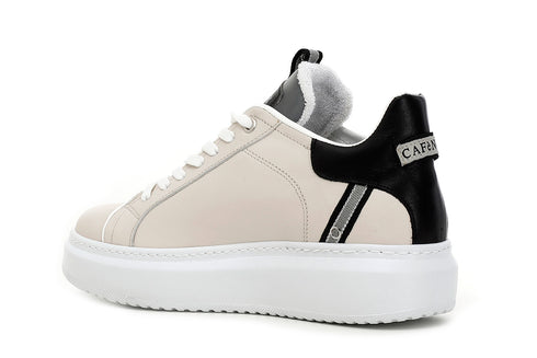 CafèNoir Donna Sneakers in pelle C1DE1210 Panna