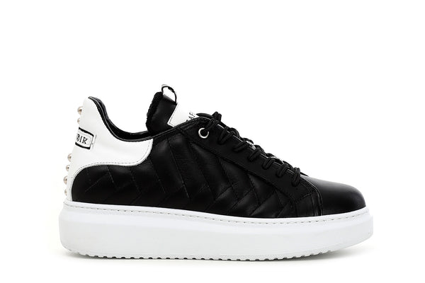 CafèNoir Donna Sneakers in pelle trapuntata C1DE1480 Nero