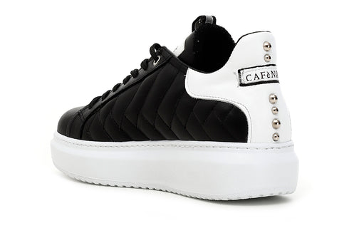 CafèNoir Donna Sneakers in pelle trapuntata C1DE1480 Nero