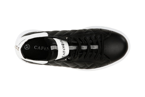 CafèNoir Donna Sneakers in pelle trapuntata C1DE1480 Nero