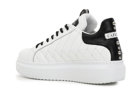 CafèNoir Donna Sneakers in pelle trapuntata C1DE1480 Bianco
